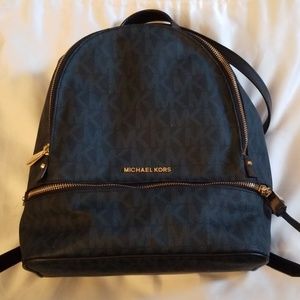 Michael Kors navy backpack